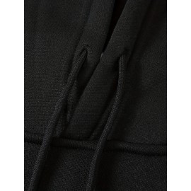 [4pcs Tatoris Print Sweater Set] 4pcs Men's Tatoris Print Sweater Set | Fashionable & Casual Drawstring Hooded Sweaters | Comfortable Long-Sleeved for Autumn & Winter