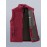 Men'S Patriotic Vest with American Flag Embroidery - Warm Fleece-Lined Fishing Vest for Outdoor Sports, Casual Style, Zip-Up Design, Black & Gray, Polyester Filler, Perfect for Fall/Winter