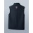 Men'S Patriotic Vest with American Flag Embroidery - Warm Fleece-Lined Fishing Vest for Outdoor Sports, Casual Style, Zip-Up Design, Black & Gray, Polyester Filler, Perfect for Fall/Winter