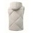 Men'S Classic Warm Padded Sleeveless Vest with Stand Collar - Quilted Waistcoat Jacket, Zipper Closure, Polyester, Solid Color, Regular Fit for Fall/Winter Casual & Sports Wear, Winter Jacket, Quilted Design, Durable Construction