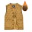 [Winter Warmth Vest] Navy Blue Quilted Corduroy Men's Winter Warmth Vest | Fleece Lining, Pockets, Button Closure | Perfect for Fall and Winter Comfort