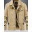 [Lightweight Jacket] Lightweight Nylon Men's Casual Work Jacket | 100% Nylon, 600 Grams, Multi-Pocket Button Design, Machine Washable, Suitable for Outdoor Use in Spring And Autumn with a Collar
